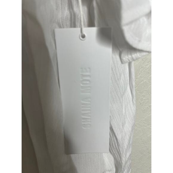 Shaina Mote Reyes Top Bleach White Size 8 - Picture 10 of 13